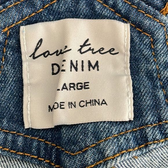 Denim, short, overalls, size large - Picture 4 of 4
